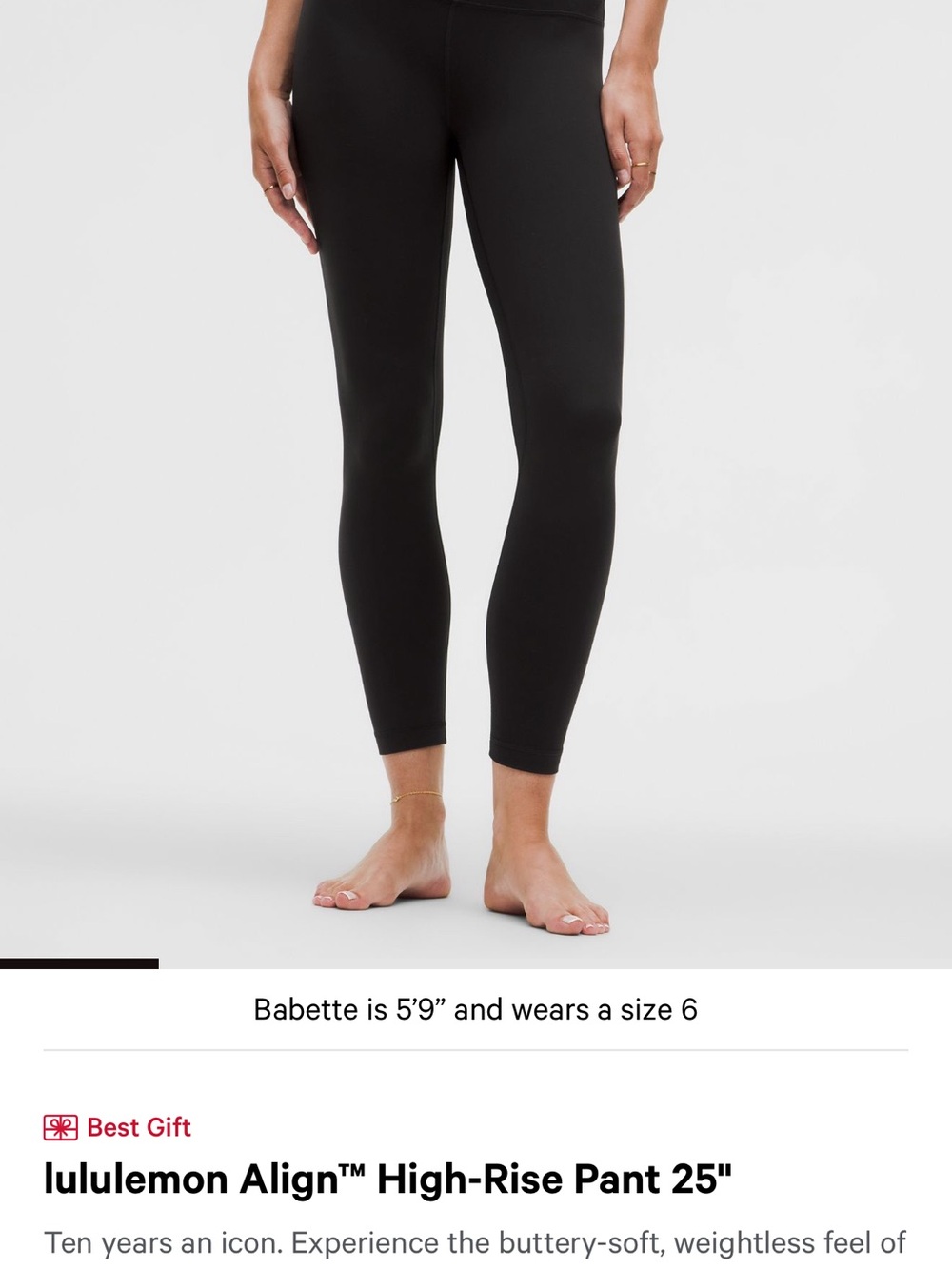 lululemon Align High Rise Pant 25”